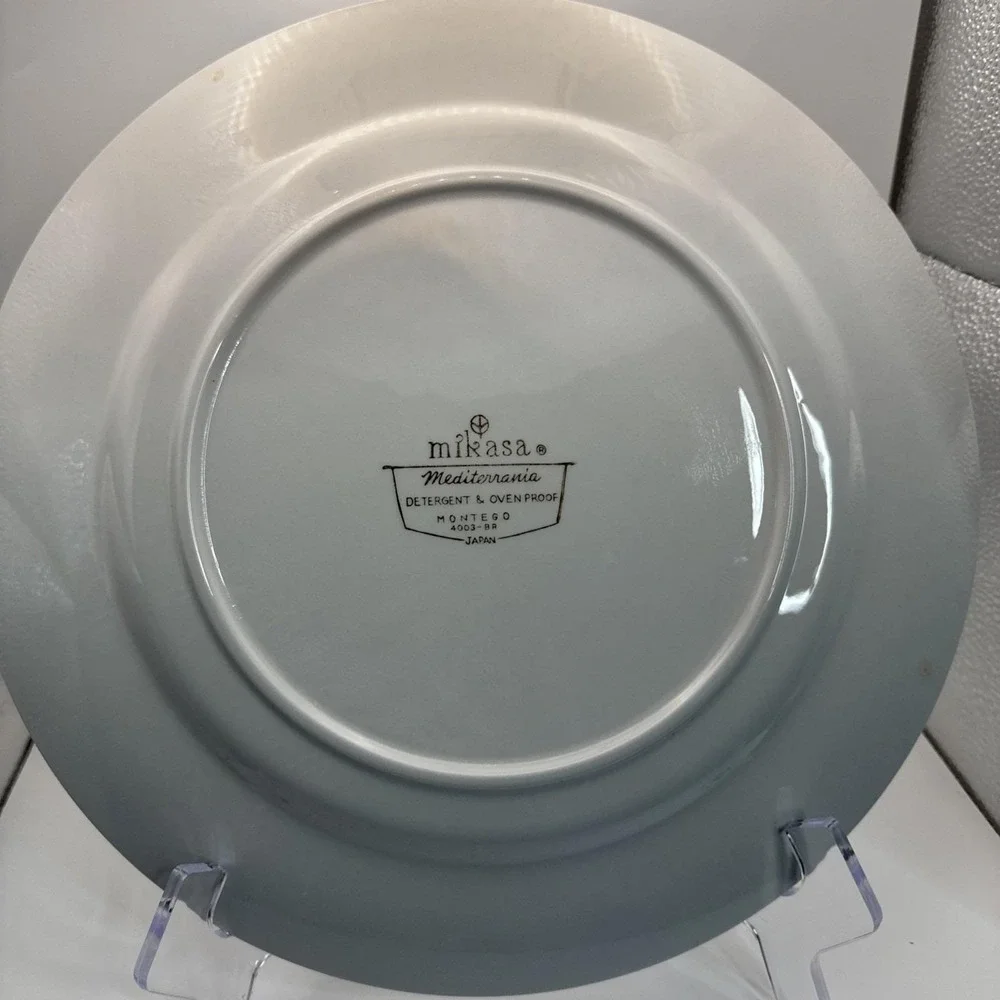 Vtg Mikasa Mediterrania Montego Plate Round‎ Serving Platter 12